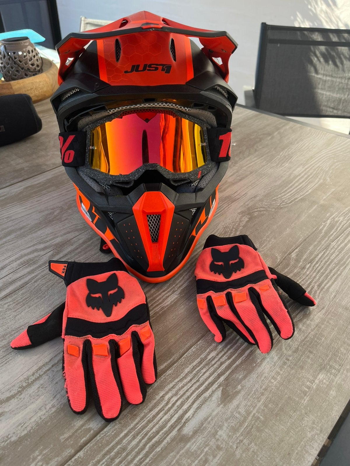 KinderHelm met handschoenen, Motoren, Ophalen, Handschoenen