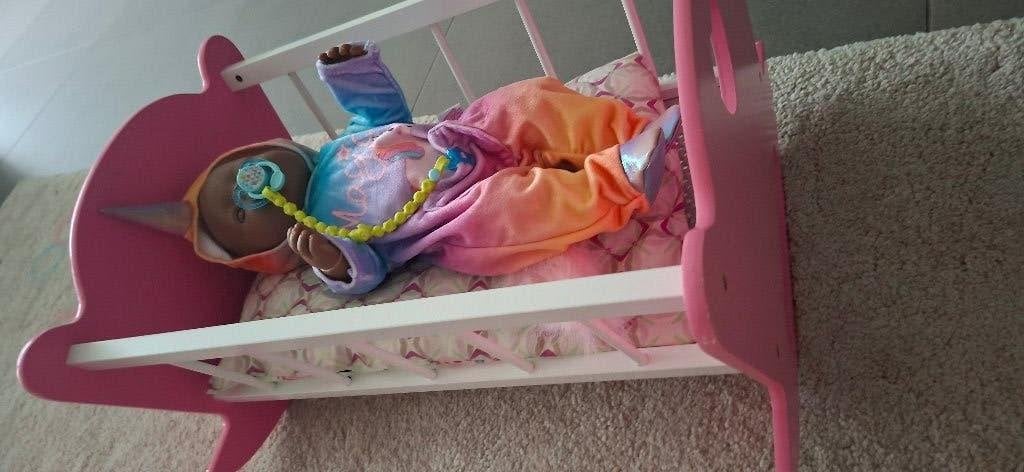 pop babyborn met veel extra's zeer goede staat, Kinderen en Baby's, Ophalen, Zo goed als nieuw, Babypop