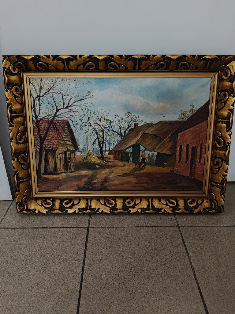 Schilderij, Antiquités & Art, Art | Peinture | Classique, Œuvre originale, Autres techniques, Enlèvement, Paysage urbain / rural