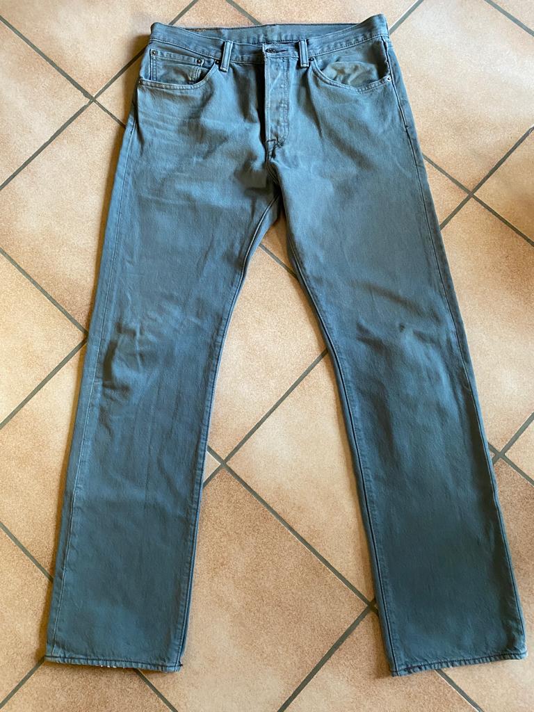 Levi's jeans 501 W32 L32 khaki B algemene staat, scheur, Kleding | Heren, Overige kleuren, Verzenden, W32 (confectie 46) of kleiner