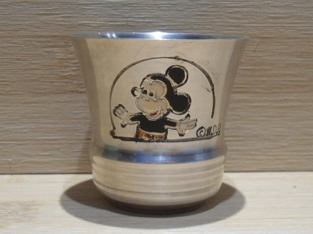 Oud Mickey Mouse bekertje., Verzamelen, Ophalen, Mickey Mouse, Nieuw, Servies