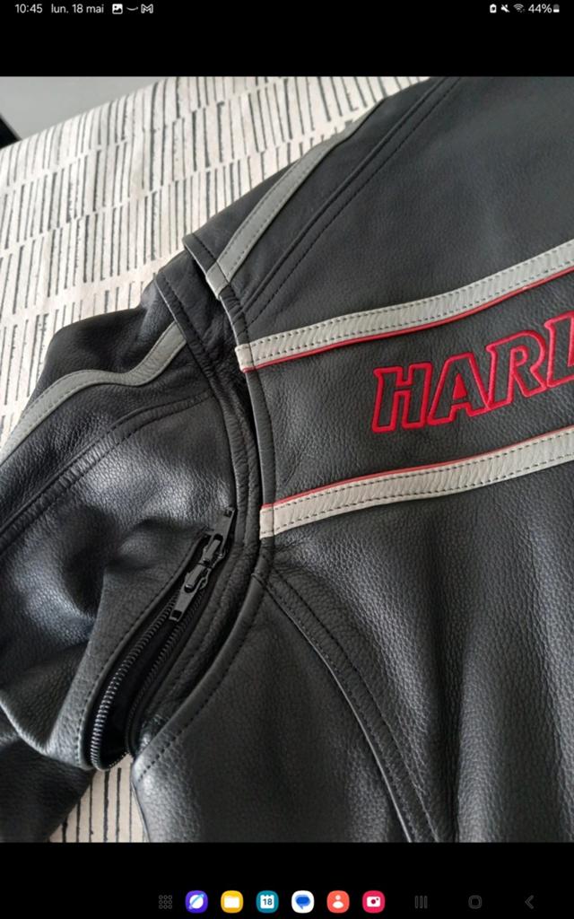 Veste HARLEY DAVIDSON état neuf, Motoren, Kleding | Motorkleding, Ophalen, Heren, Jas | leer, Harley Davidson