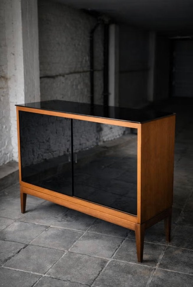 Modernistisch dressoir, jaren 50, Frankrijk IGAM, Huis en Inrichting, Kasten | Dressoirs, 100 tot 150 cm, Eikenhout, 25 tot 50 cm