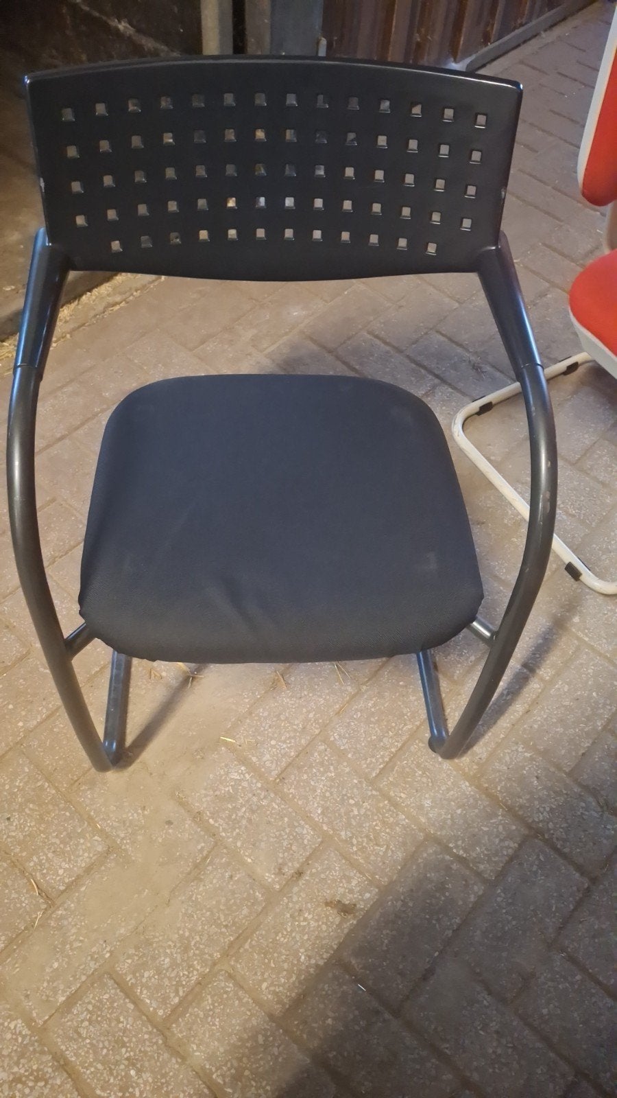 partij vintage vitra vis armchairs  16 stuks, Synthétique, Design, Enlèvement, Noir
