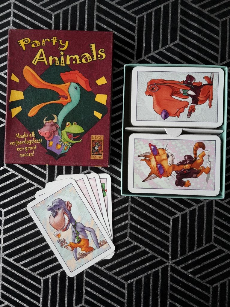 Leuk spel Party Animals, 3-5 spelers, 999, + 1 gratis promo, Ophalen of Verzenden, Zo goed als nieuw, 999 games