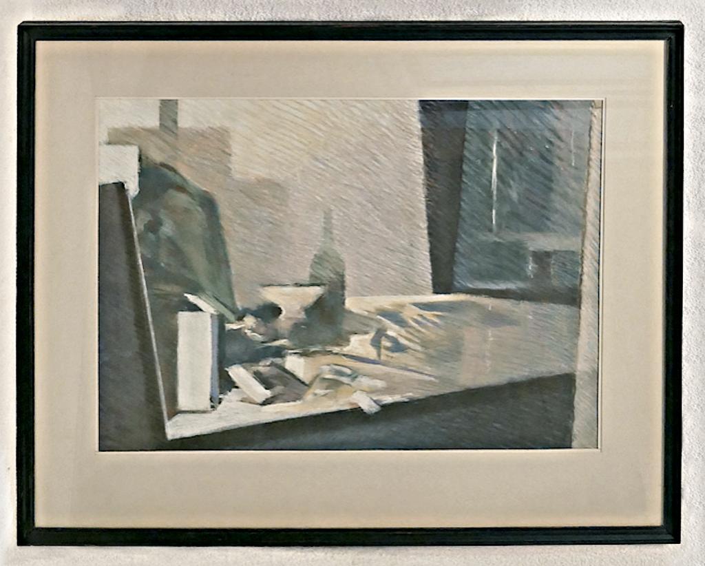Stilleven in oliepastel, Antiek en Kunst, Kunst | Schilderijen | Modern, Ophalen