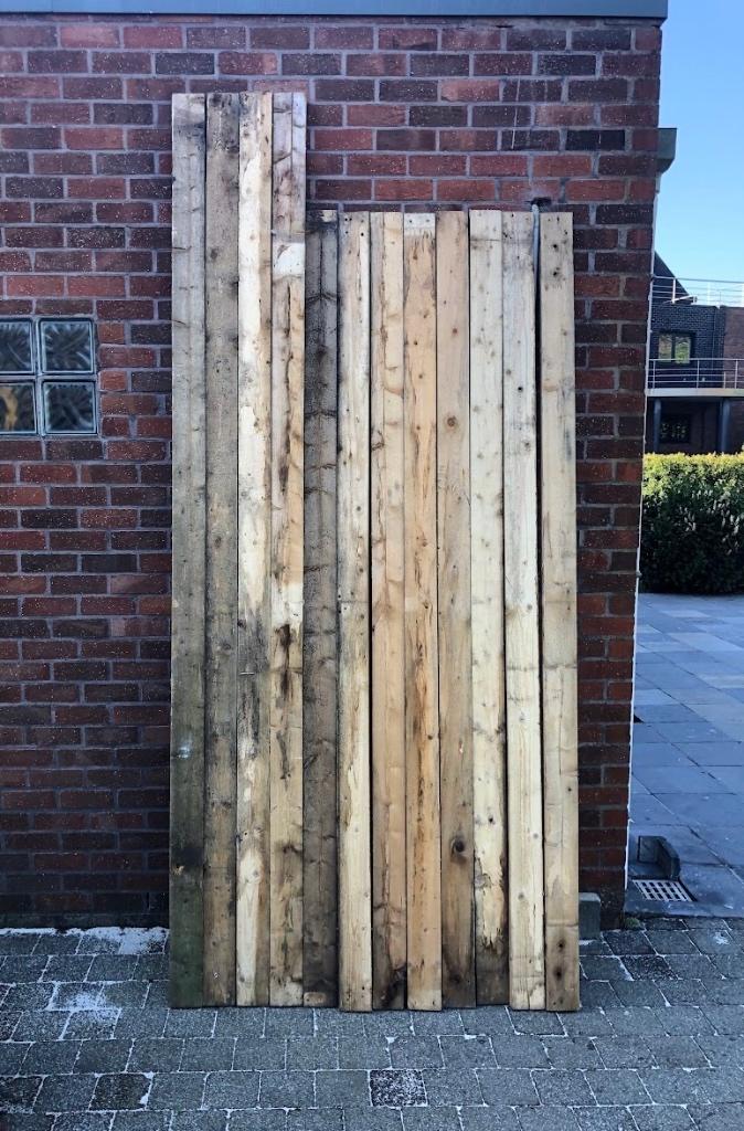 Houten balken, Tuin en Terras, Palen, Balken en Planken, Ophalen, Zo goed als nieuw, 250 cm of meer, Balken