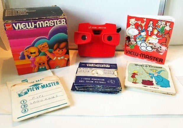 View Master stereokijker & 28 schijven bekende figuren💑🤗🎁, Ophalen of Verzenden