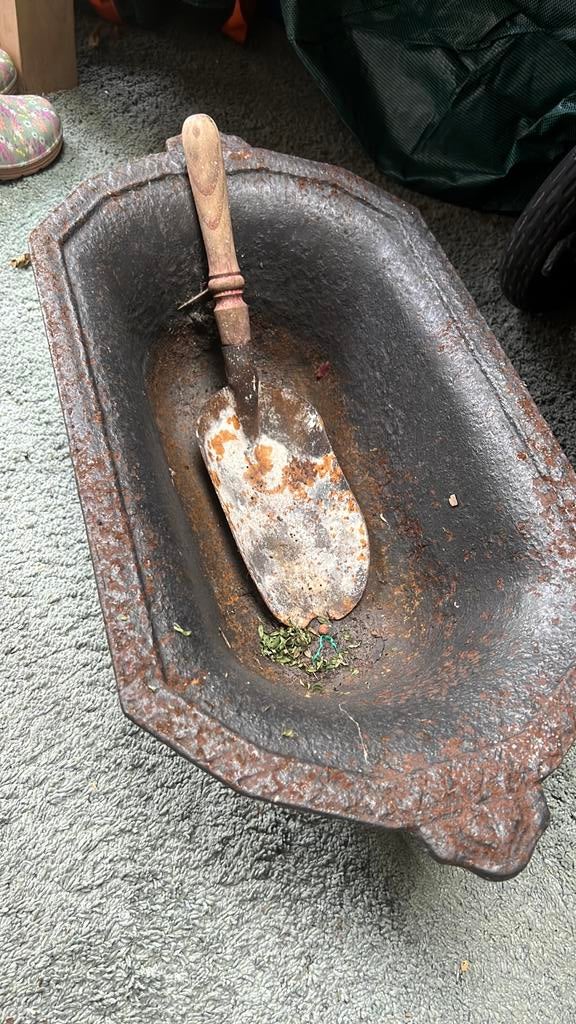 Kolen of hout bak, Ophalen, Gebruikt, Ovaal, Overige materialen