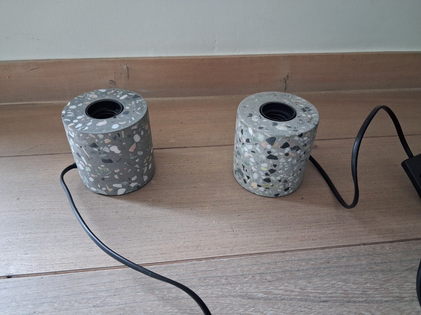 Lampvoetjes terrazzo, Huis en Inrichting, Lampen | Overige, Ophalen