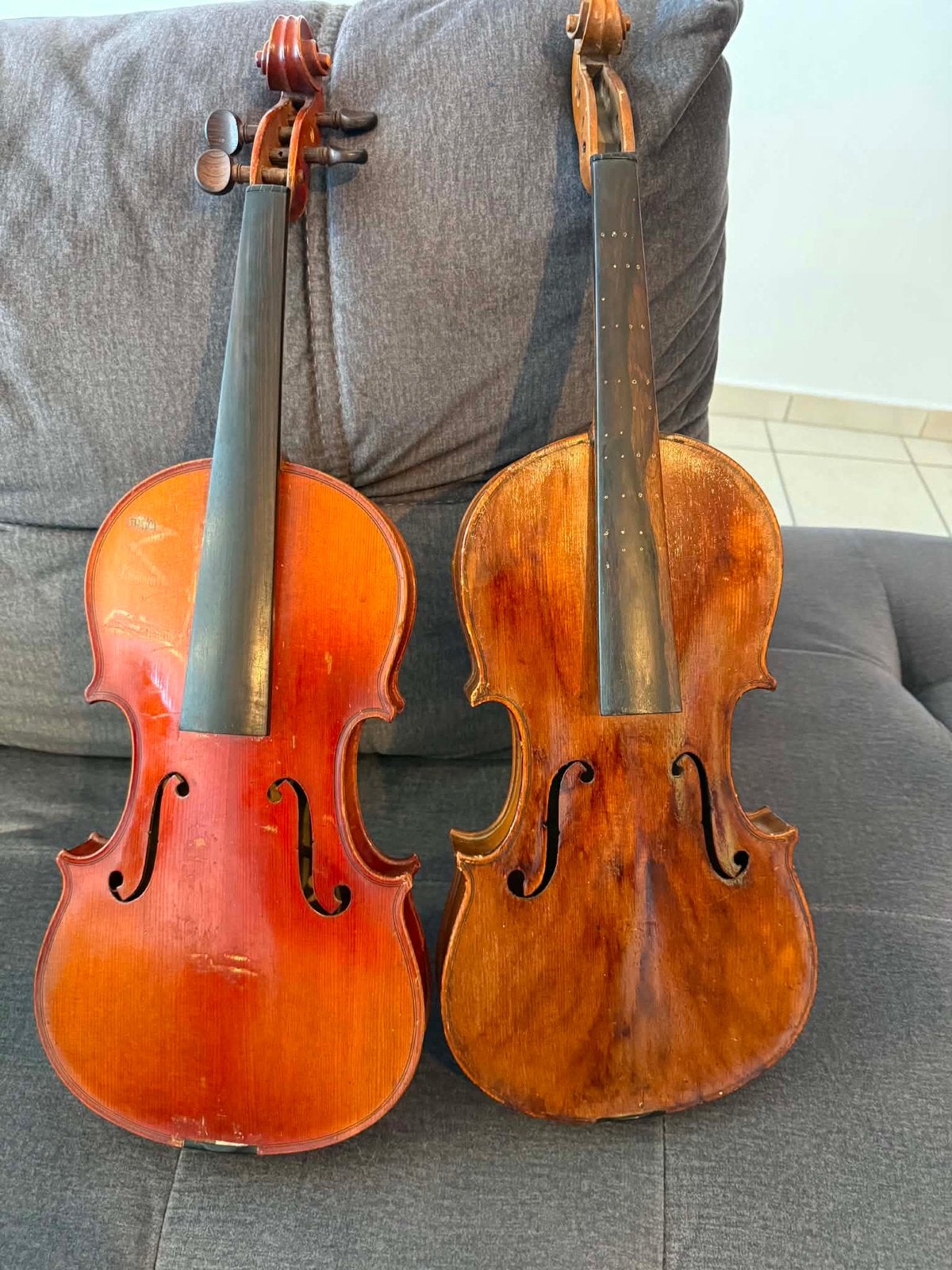 2 oude vioolen 4/4, Muziek en Instrumenten, Strijkinstrumenten | Violen en Altviolen, Ophalen, Zo goed als nieuw