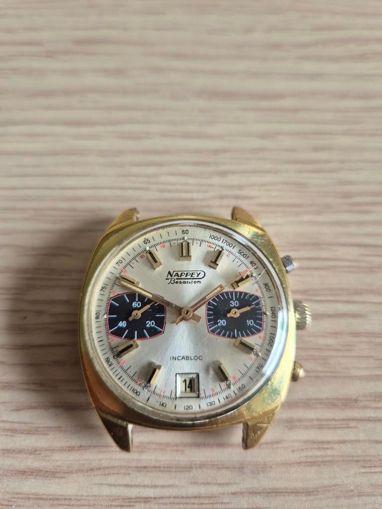 Superbe montre ancienne chrono Nappey. En attente