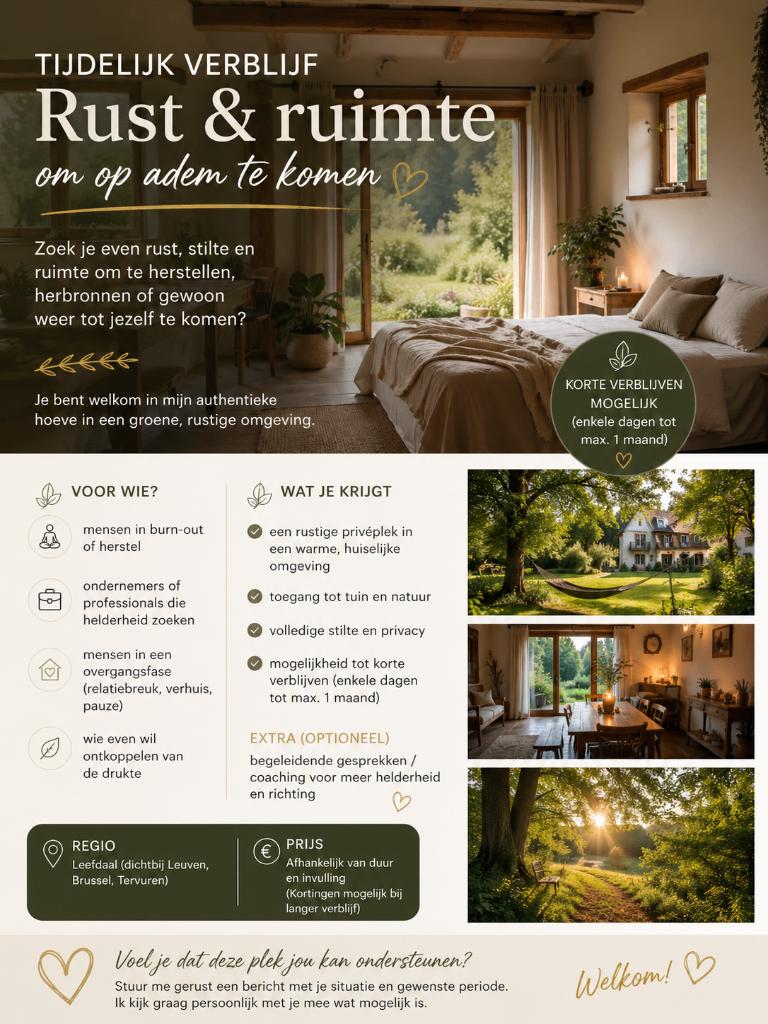 « Séjour temporaire dans la paix et la nature, Immo, Appartements & Studios à louer, Bruxelles, 50 m² ou plus