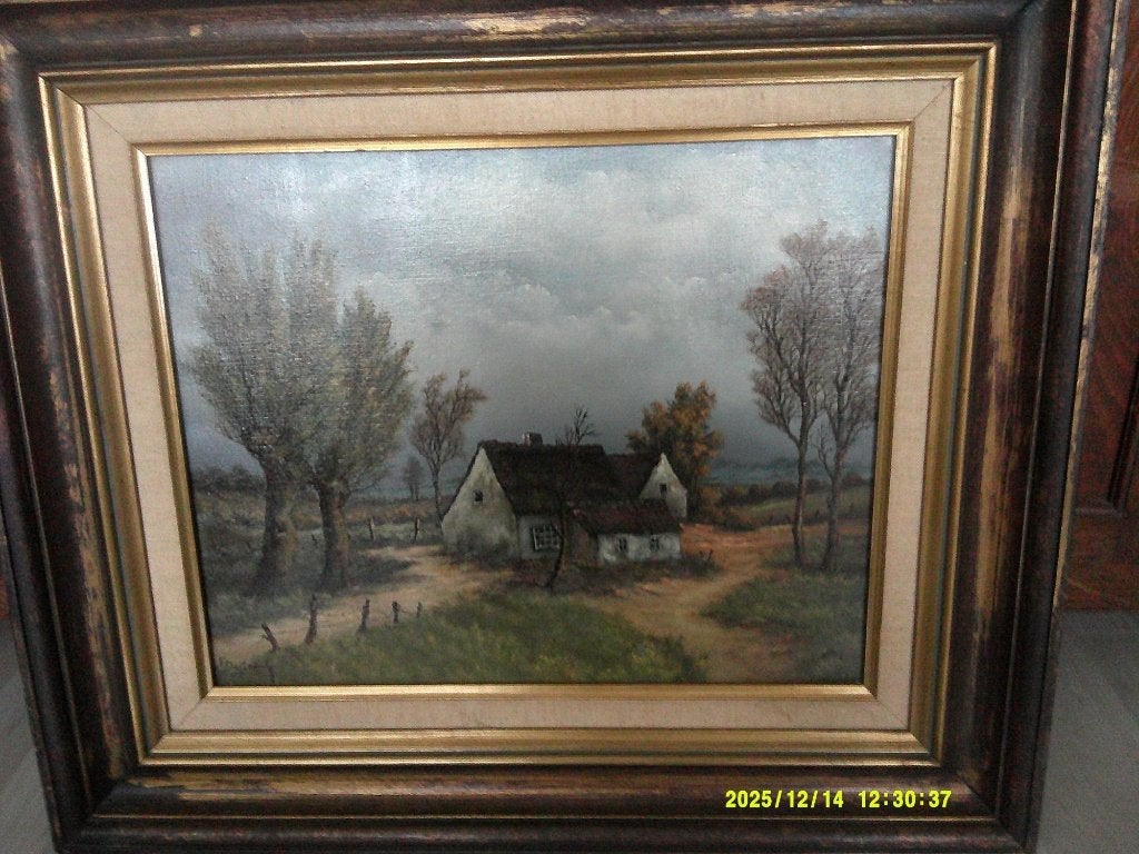 F. De Groot (1926) -Belle peinture -Mentionné au PIRON, BAS, Enlèvement ou Envoi
