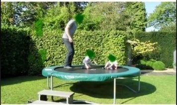 Trampoline, Ophalen, Zo goed als nieuw