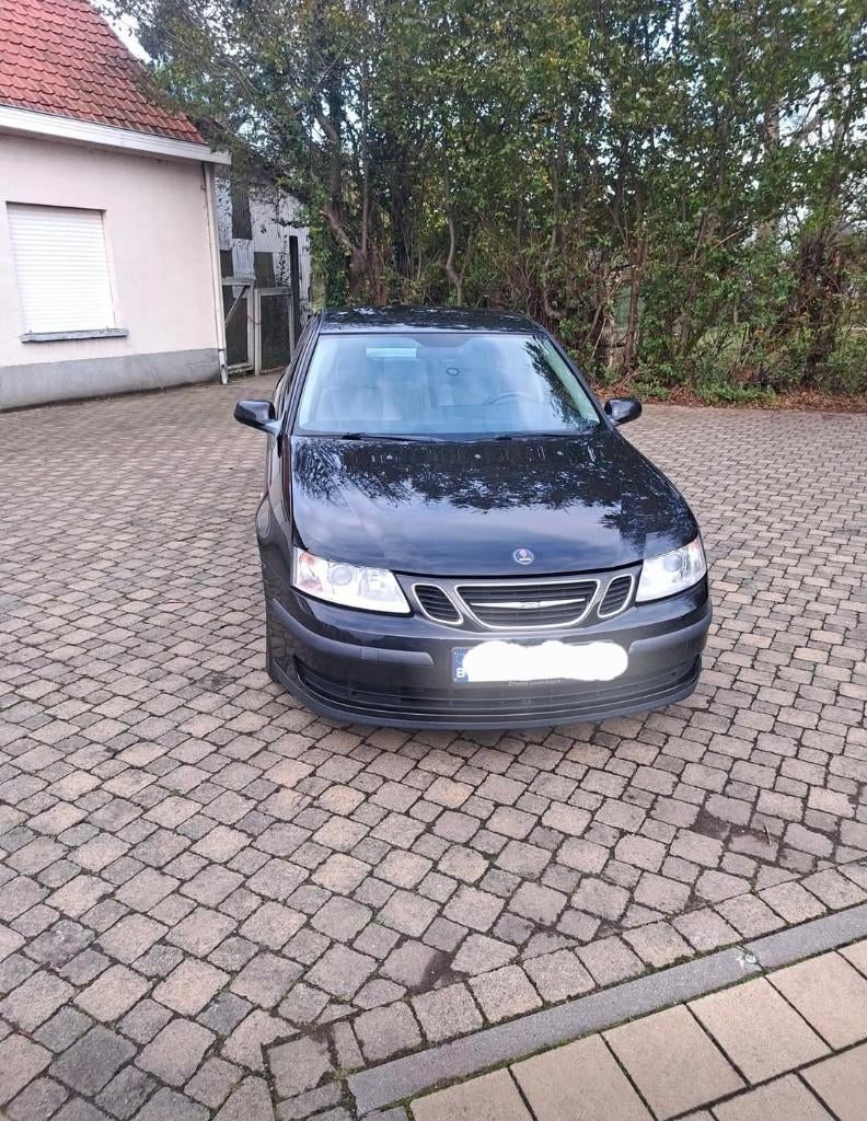 Saab 9.3 1.8, Auto's, Voorwielaandrijving, Beige, Leder en Stof, Zwart