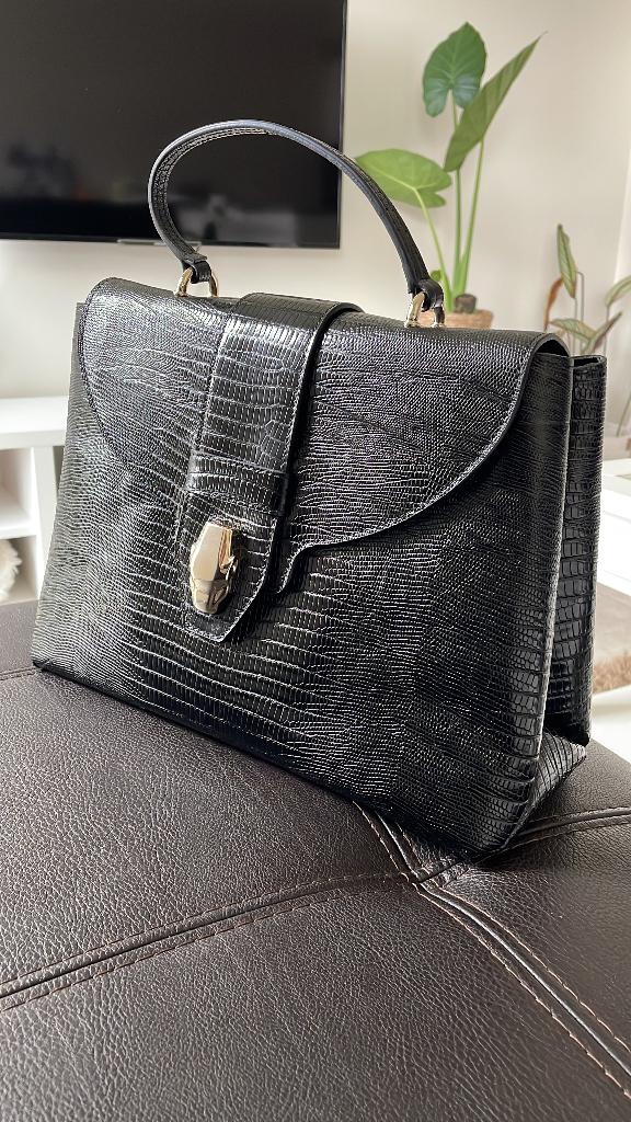 Handtas Cavalli Class, Handtassen en Accessoires, Tassen | Damestassen, Ophalen, Zo goed als nieuw, Zwart, Handtas
