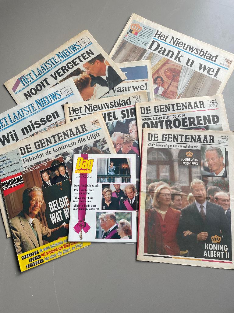 Koning Boudewijn, Livres, Journaux & Revues, Enlèvement, Utilisé, Journal