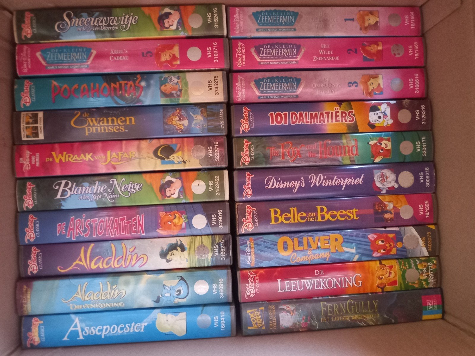 VHS films, Ophalen, VHS