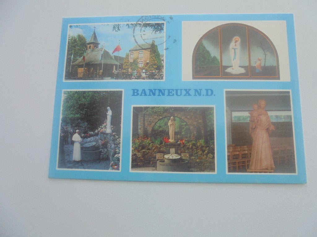 de paus op bezoek te banneux, Ophalen of Verzenden, 1980 tot heden, Gelopen, Sterren en Beroemdheden