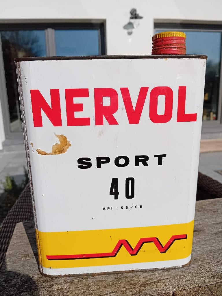 Bidon à huile vintage NERVOL SPORT 40, Enlèvement ou Envoi