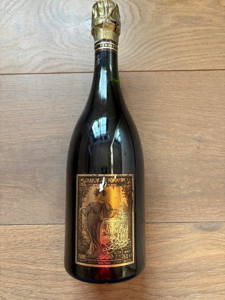 Champagne Pommery cuvée Louise 1985, Enlèvement, Comme neuf, Champagne