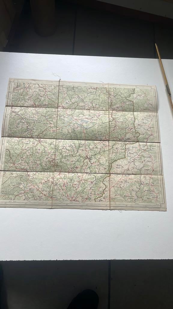 Carte de l'état-major militaire de -Bastogne-La Roche, Collections, Enlèvement ou Envoi