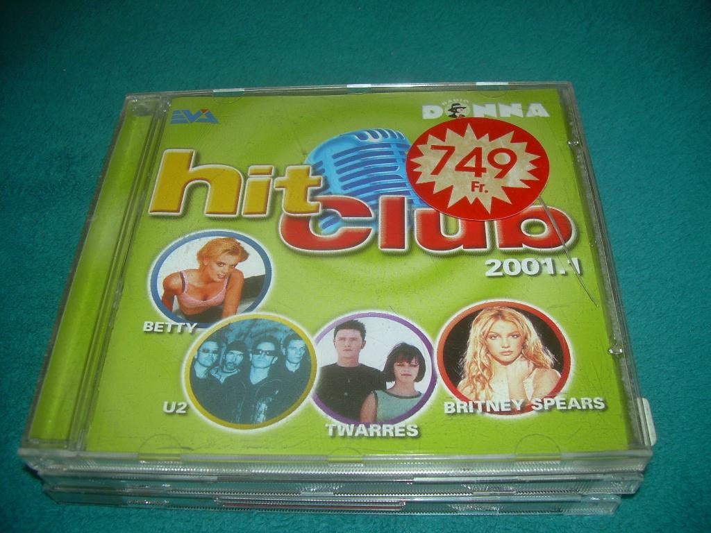 CD - RADIO DONNA HITCLUB - 2001 - 1, Cd's en Dvd's, Ophalen of Verzenden, Zo goed als nieuw, Dance