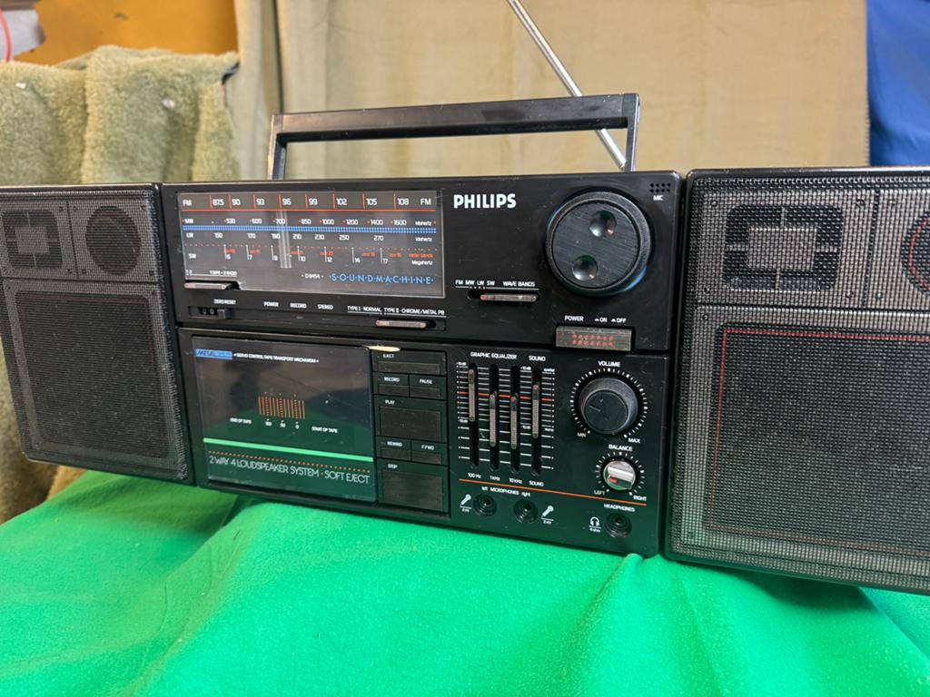 Vintage 90's philips boombox Soundmachine D8454, Enlèvement, Comme neuf