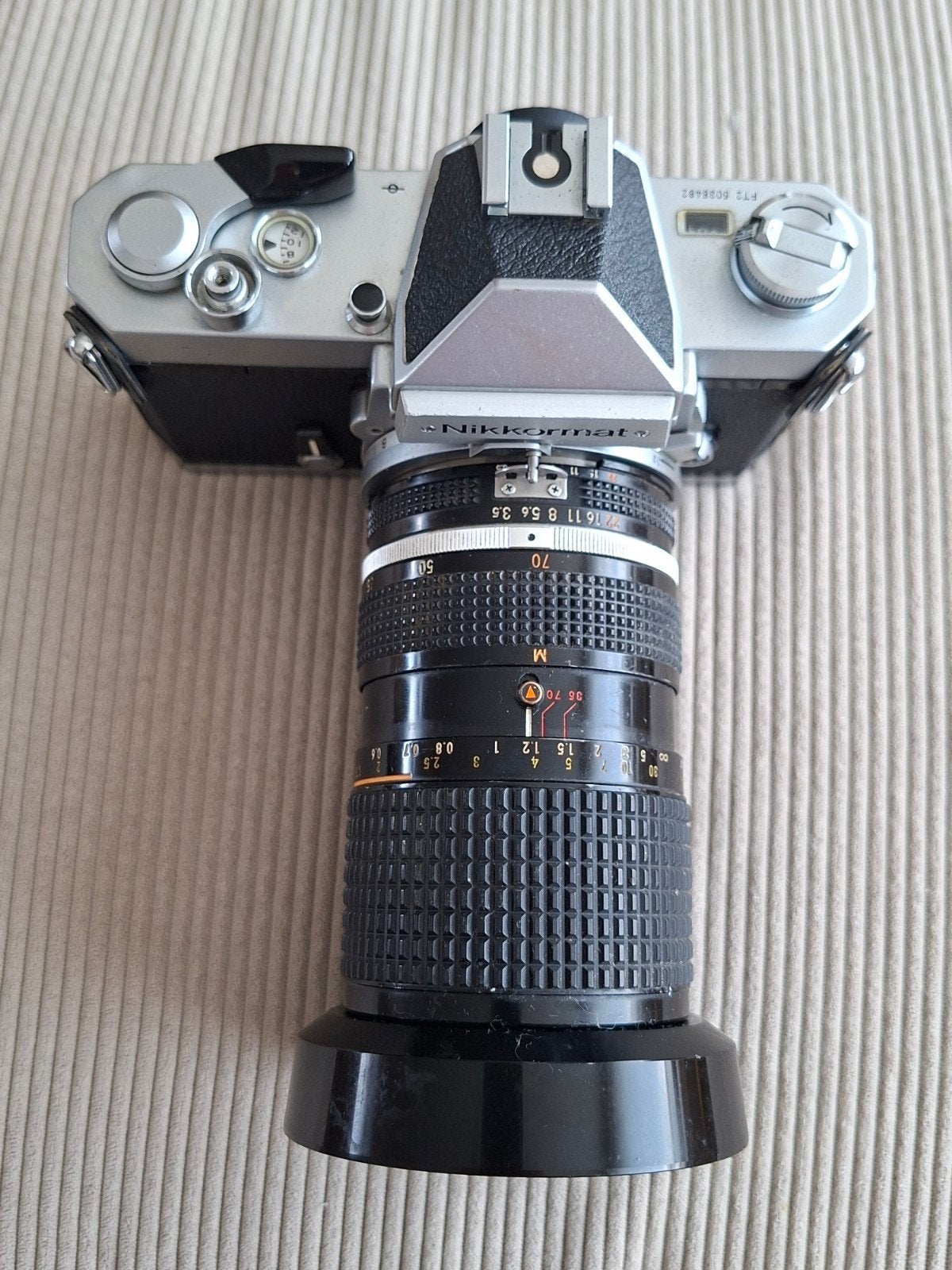 NIKKORMAT FT2+ NIKKOR 35- 70 + MACRO, TV, Hi-fi & Vidéo, Appareils photo analogiques, Enlèvement ou Envoi