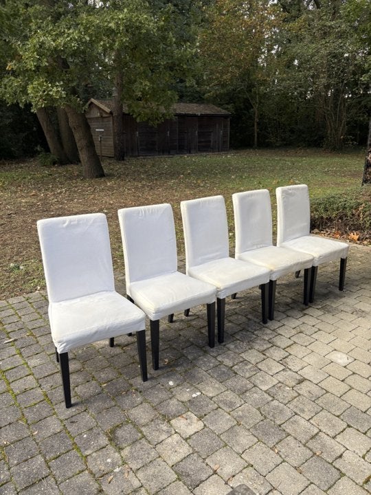 5 Ikea Henriksdal stoelen, Comme neuf, Enlèvement, Cinq, Six Chaises ou plus, Simpel, stijlvol, mooi