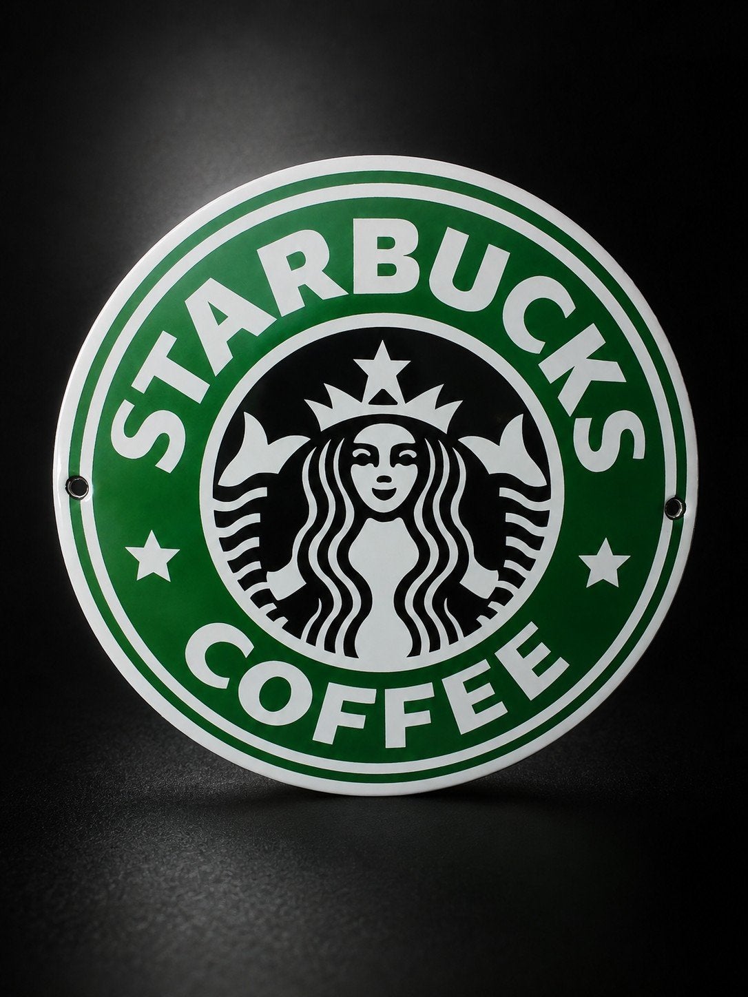 Plaque émaillée Starbucks, Enlèvement ou Envoi, Comme neuf, Panneau publicitaire