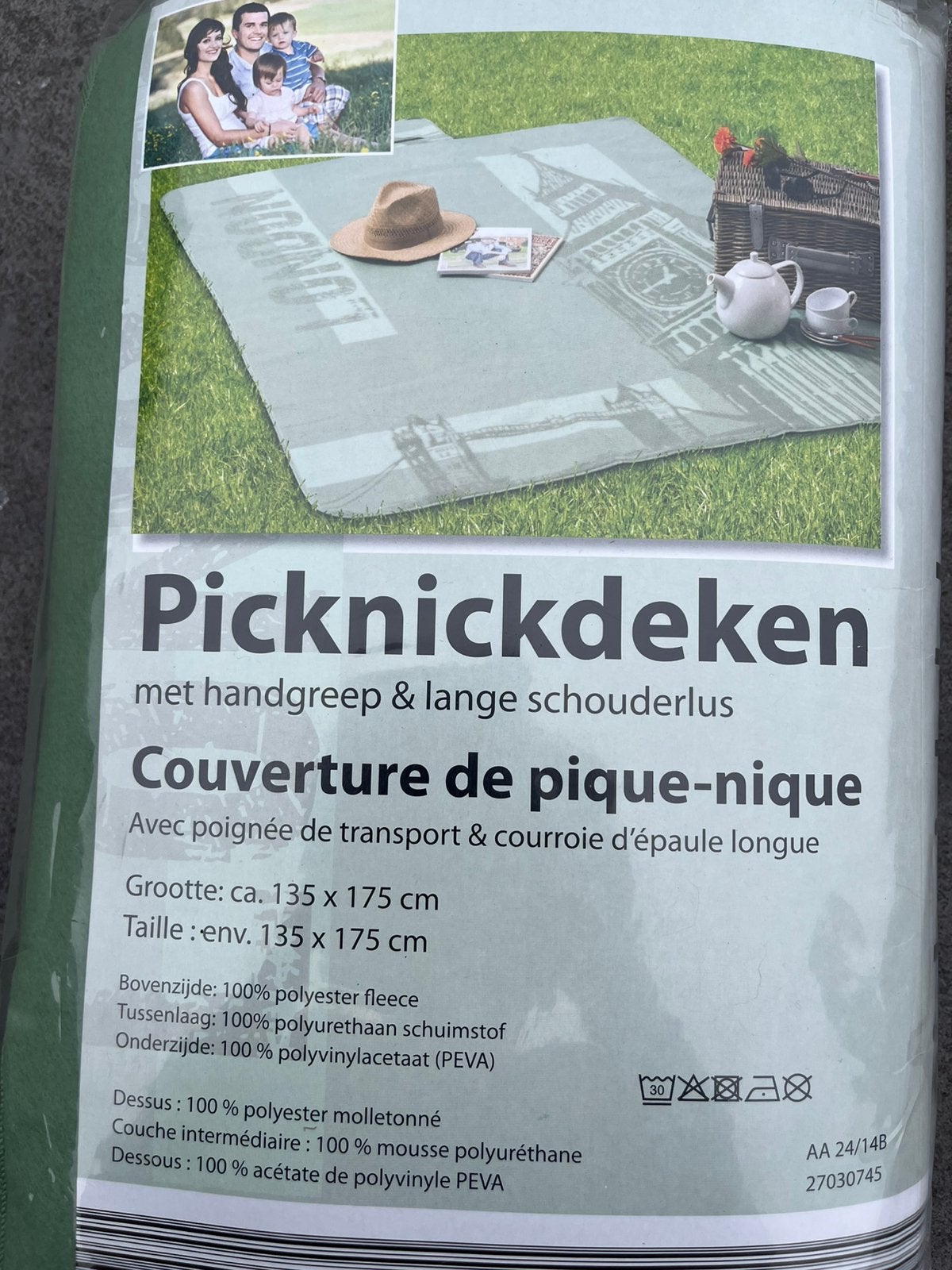 Picknickdeken, Hobby en Vrije tijd, Ophalen of Verzenden, Nieuw