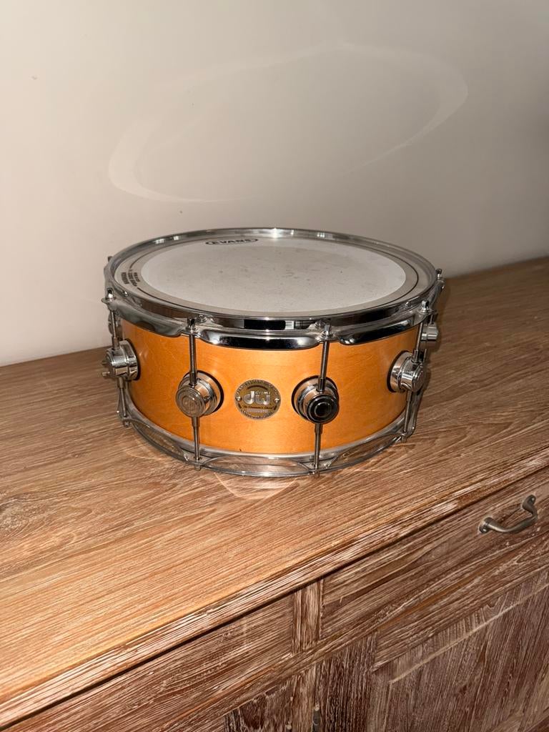 DW Collector’s Series 14” Snare Drum,Maple, Satin Oil Finish, Muziek en Instrumenten, Ophalen, Zo goed als nieuw