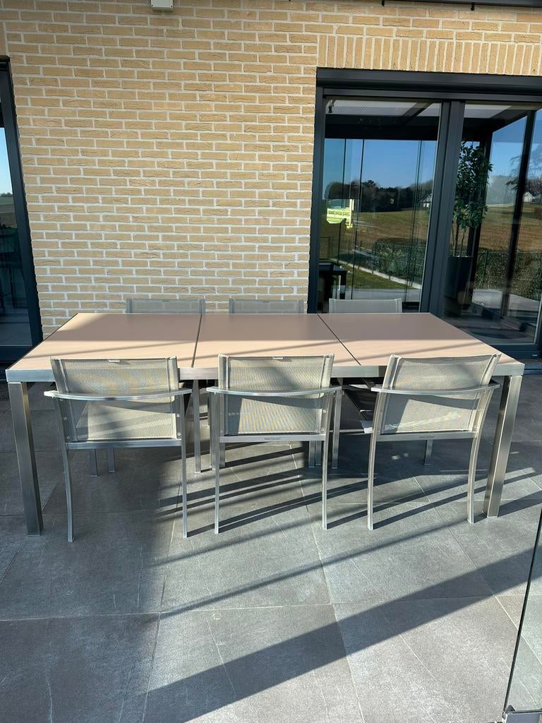 Tuintafel set  Royal Botania, Ophalen, Zo goed als nieuw