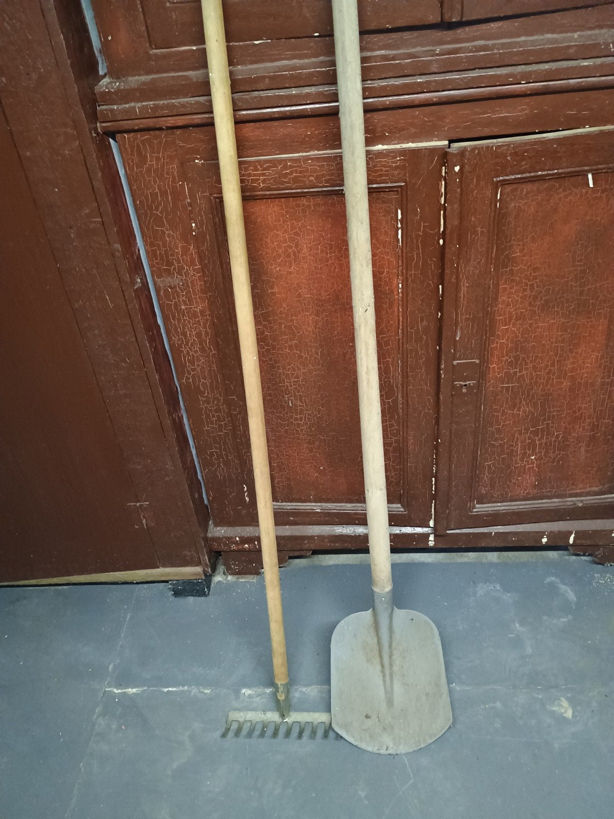 Schop en rakel, weinig gebruikt, Jardin & Terrasse, Outils à main, Enlèvement, Pelle