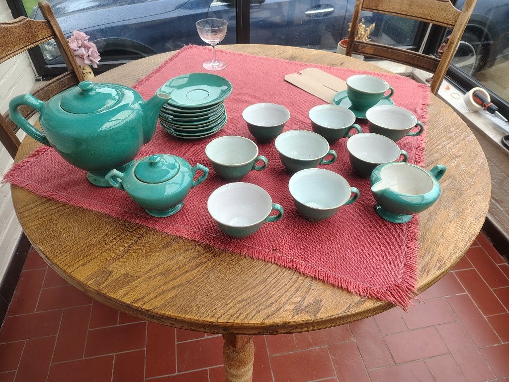 Service à café vert vintage, Enlèvement