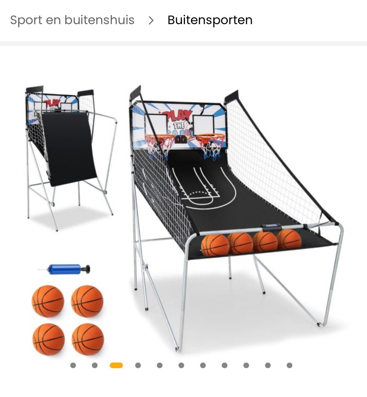 Leuk basketbalspel als nieuw, Ophalen, Zo goed als nieuw