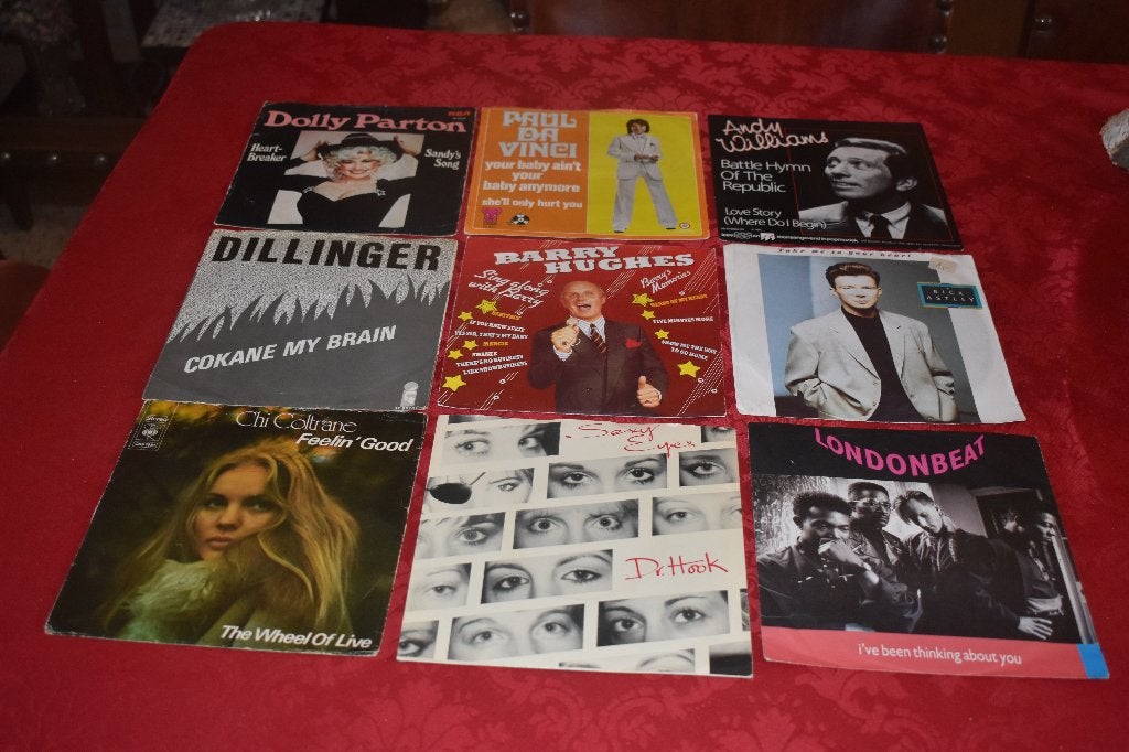 7" oldies, collectors, enz.... 1euro/stuk, 7 inch, Ophalen of Verzenden, Zo goed als nieuw, Pop