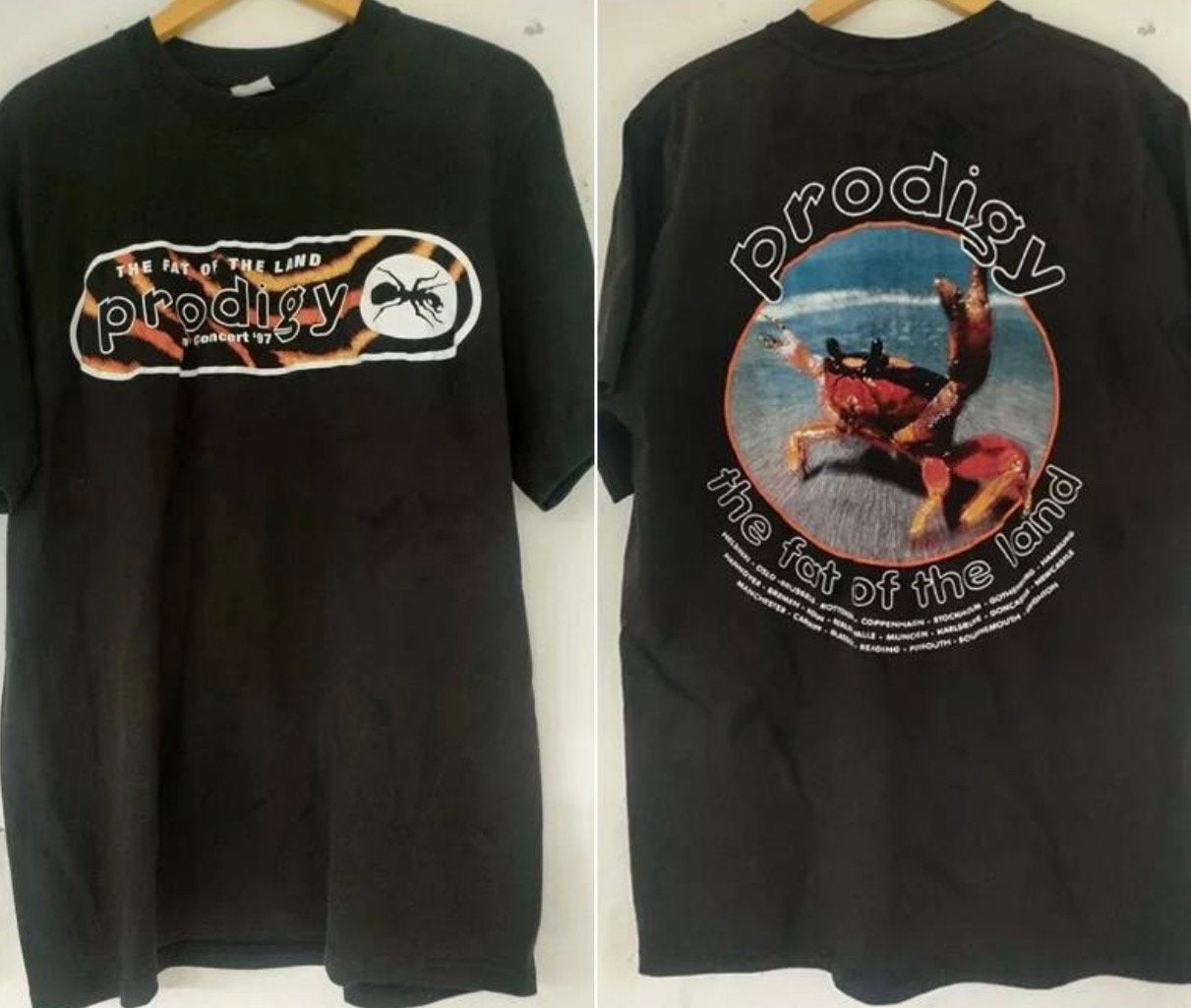GEZOCHT: origineel t-shirt The Prodigy – T/W (1995, 96, 97), Tickets en Kaartjes