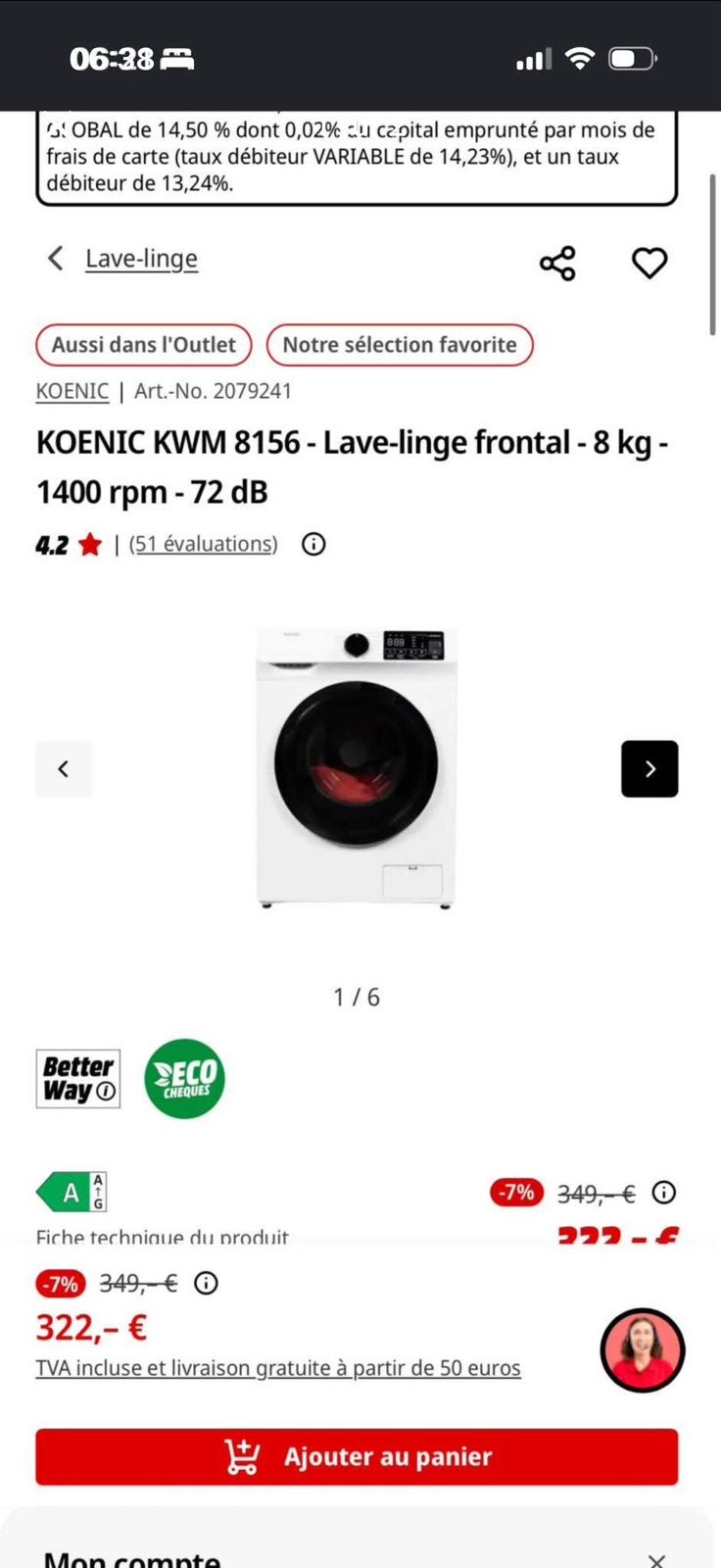 Machine à laver, 6 à 8 kg, Enlèvement, Ne fonctionne pas