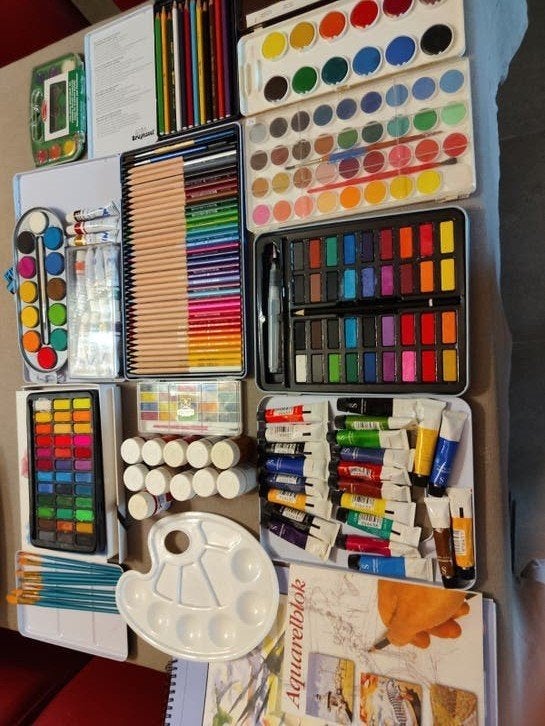 aquarelverf en gouache, Hobby en Vrije tijd, Ophalen of Verzenden