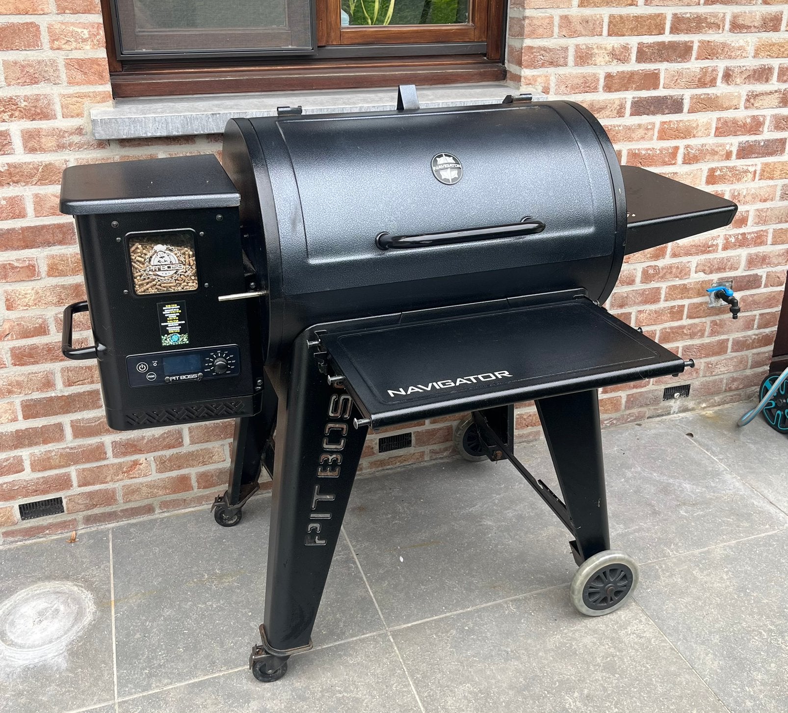 Pitboss Navigator pellet smoker te koop, Ophalen, Gebruikt
