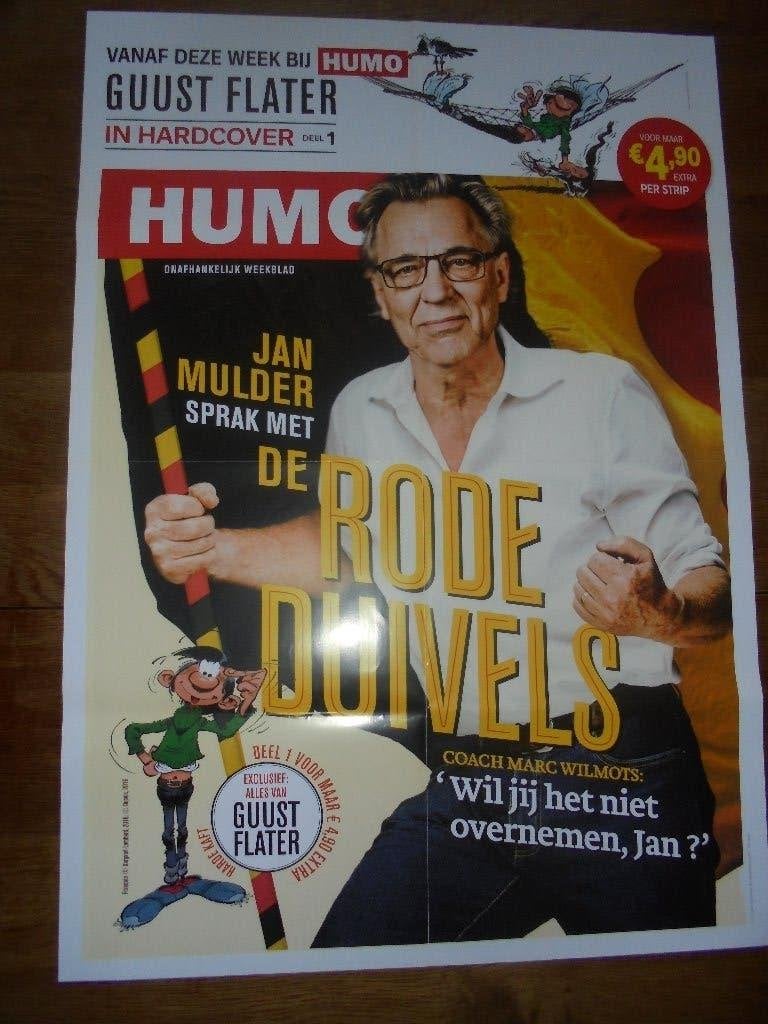 humo poster, 70 x 50 cm ongeveer, Verzamelen, Ophalen of Verzenden, Sport, A1 t/m A3, Rechthoekig Staand