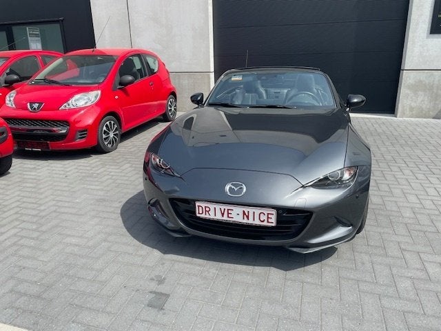 Mazda MX5 1.5I ND Skyactiv, Leder, sensoren +camera,Topstaat, Auto's, Mazda, Achterwielaandrijving, 4 cilinders, Cabriolet, Leder