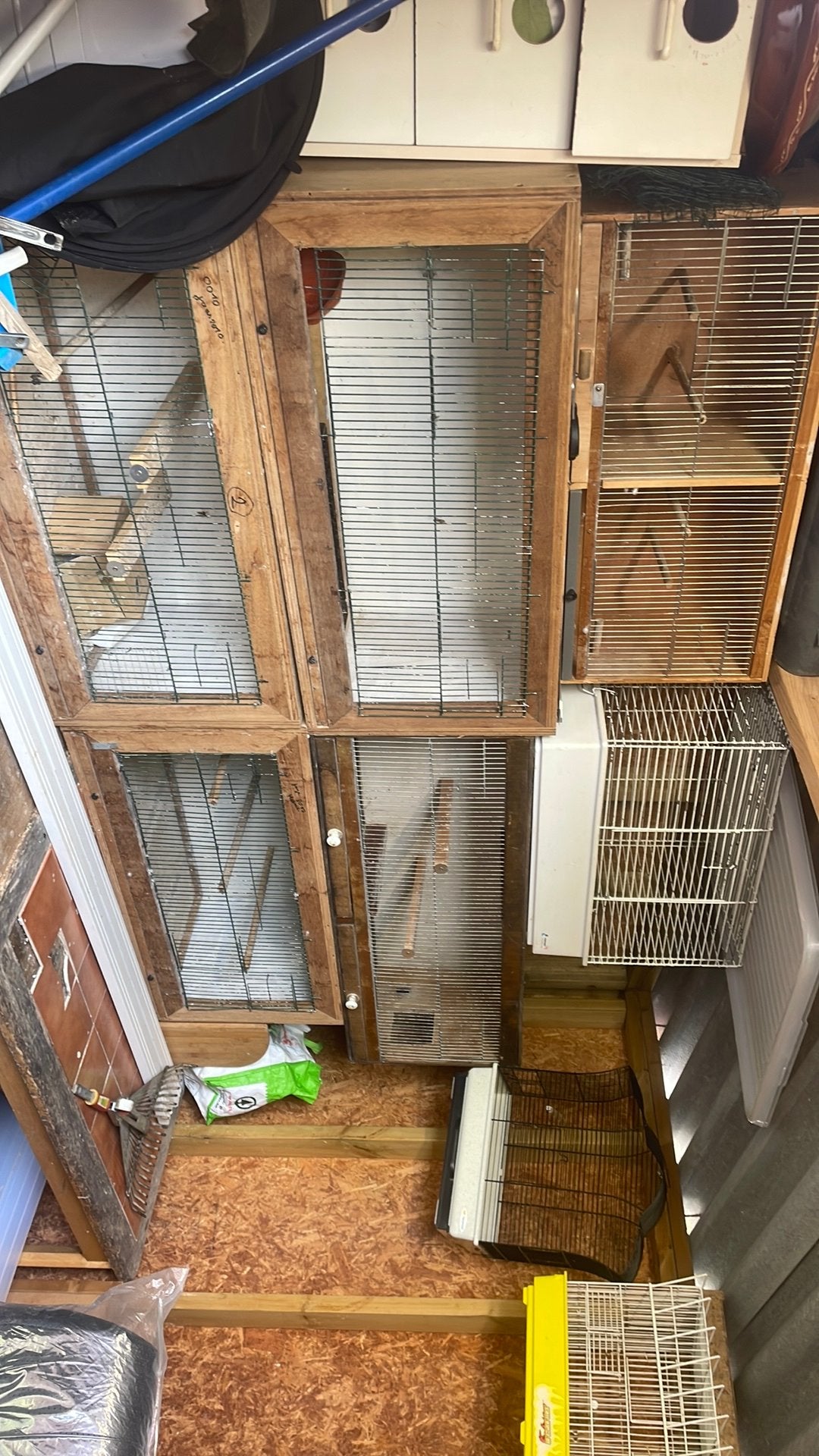 Cage, Animaux & Accessoires, Oiseaux | Cages & Volières, Enlèvement, Comme neuf, Bois, Cage à oiseaux