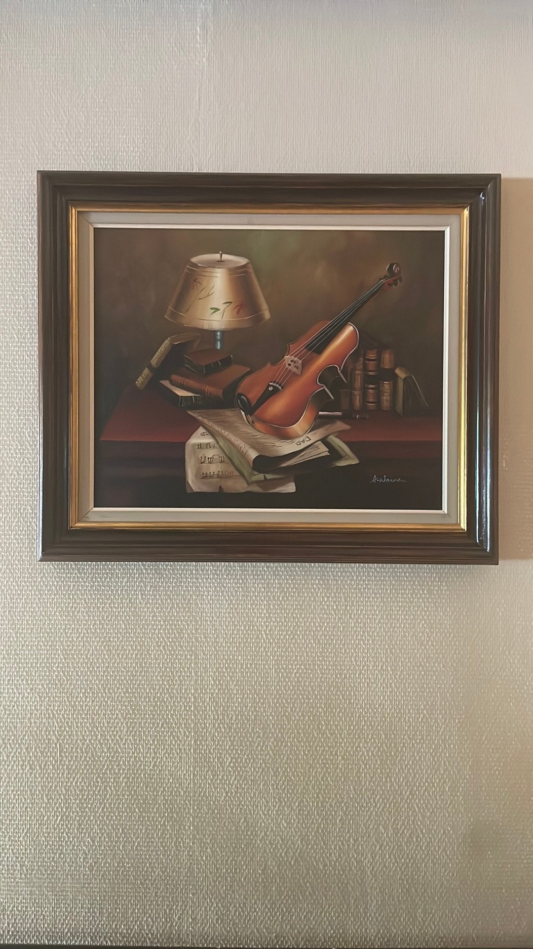 Originele A.warner schilderij, Antiek en Kunst, Ophalen
