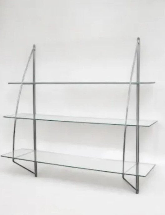 Étagère murale vintage en verre, Enlèvement, Utilisé, Étagère, Verre