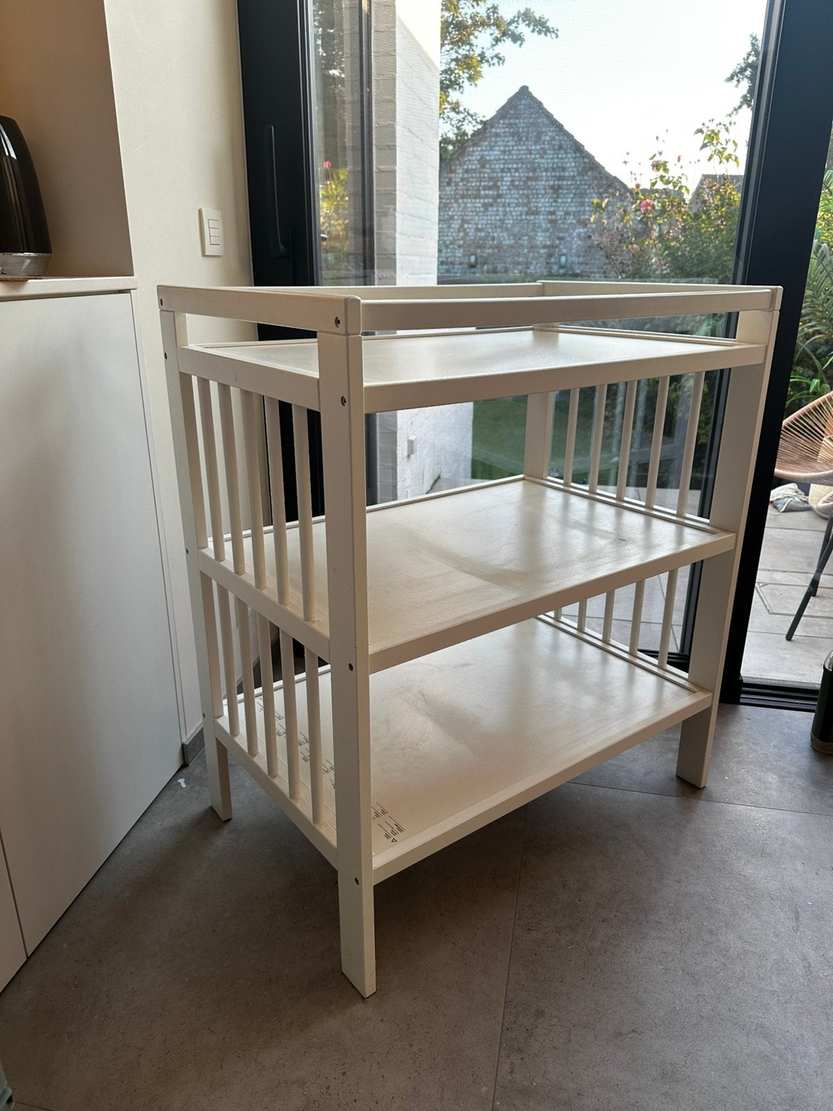 Luiertafel verzorgingstafel ikea wit, Ophalen, Gebruikt, Overige typen