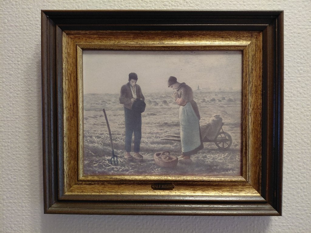 Reproductie van "het avondgebed" - Jean François Millet, Ophalen, Ingelijst